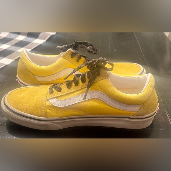 Vans Shoes Vans Skate Shoe Mens 55 Womans 7 Suede Canvas Yellow